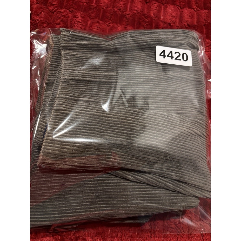 OBR Size Gray Wide Whale Corduroy High Waist Peg Leg Side Zip 29x29 Mom Pant - Picture 7 of 7